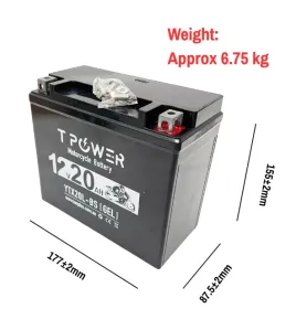 YTX20L-BS motorcycle Battery f Harley-Davidson FLS FLST FXST FLST Softail Dyna Fat Bob