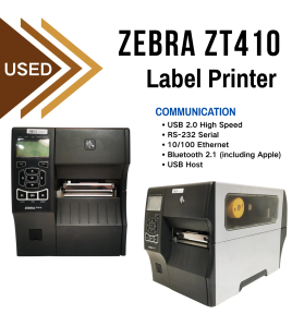 Zebra ZT410 Industrial Barcode Label Printer 203dpi USB LAN Serial Used