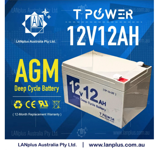 12V 12AH Sealed Lead-Acid Battery AGM For UPS Solar Power Storage
