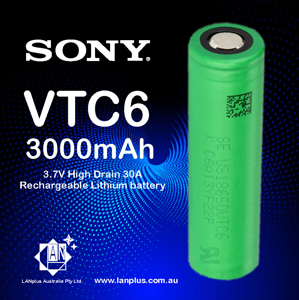 SONY VTC6 30A 3000mAH Li-ion Battery